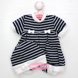 Outfit for Antonio Juan doll 40-42 cm - Navy-white romper with hat