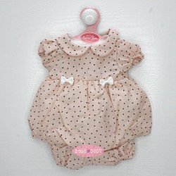 Outfit for Antonio Juan doll 40-42 cm - Pink dress with black dots