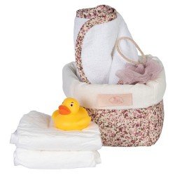 Complements for Asi doll - Así Dreams - Martina Collection - Bathroom accessories basket 36-50 cm