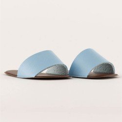 Complements for Así doll 40 cm - Light blue flip flops for Sabrina doll