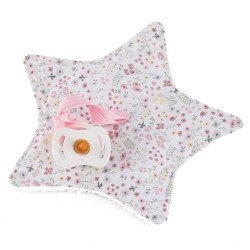 Complements for Asi doll - Así Dreams - Cloe Collection - Doudou star pacifier holder 36-46 cm