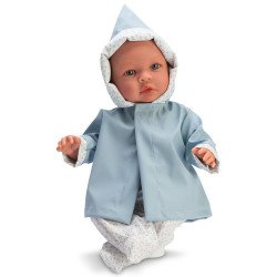 Así doll 46 cm - Leo with blue raincoat set