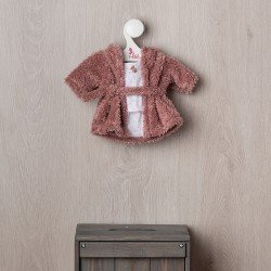 Outfit for Así doll 36 cm - Pink bathrobe with white underwear for Alex doll