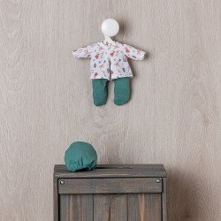 Outfit for Así doll 20 cm - Snail shirt with gaiter and green hat for Bomboncín doll
