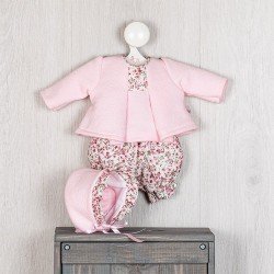 Outfit for Así doll 36 cm - Pink knit camisole and bloomers set for Koke doll