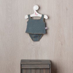 Outfit for Así doll 36 cm - Blue knitted underwear for Alex doll