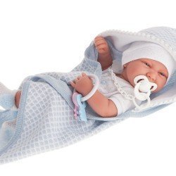 Antonio Juan doll 42 cm - Newborn boy Carlo with bath cape
