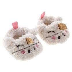 Complements for Antonio Juan 40-52 cm doll - White unicorn slippers