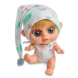 Berjuan doll 14 cm - Baby Biggers blonde with giraffes