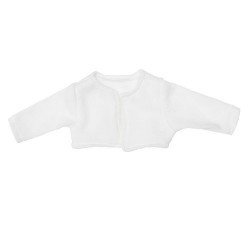 Complements for Así doll 36 cm - White knitted jacket for Koke doll