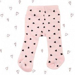 Complements for Götz doll 36-50 cm - Pink tights with hearts