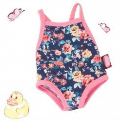 Outfit for Götz doll 45-50 cm - Swimming suit with flowers