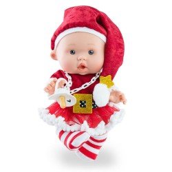 Marina & Pau doll 26 cm - Nenotes Crhistmas Edition - Santa Claus girl