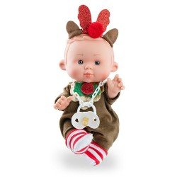 Marina & Pau doll 26 cm - Nenotes Christmas Edition - Reindeer boy