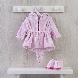 Outfit for Así doll 46 cm - Pink dragon bathrobe with sneakers for Leo doll