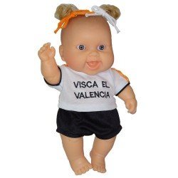 Paola Reina doll 22 cm - Los Peque futbolistas - Valencia girl