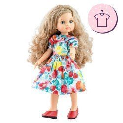 Outfit for Paola Reina doll 32 cm - Las Amigas - Carla fruit and flower dress