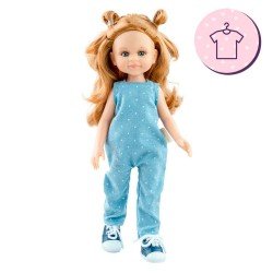 Outfit for Paola Reina doll 32 cm - Las Amigas - Cleo outfit with denim jumpsuit