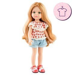 Outfit for Paola Reina doll 32 cm - Las Amigas - Dasha set of hearts
