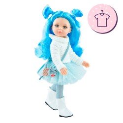Outfit for Paola Reina doll 32 cm - Las Amigas - Snow winter set and bag