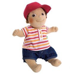 Rubens Barn doll 36 cm - Rubens Kids - Tim with cap