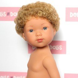 Vestida de Azul doll 28 cm - Los amigos de Carlota - Hugo blonde with curly hair without clothes