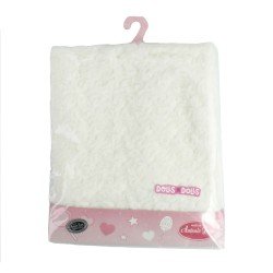 Complements for Antonio Juan 40 - 52 cm doll - Fur cream blanket