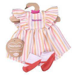 Outfit for Nenuco doll 35 cm - Dress with colored stripes