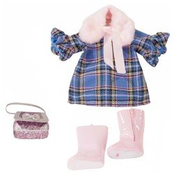 Outfit for Götz doll 36 cm - Combo Blue Check
