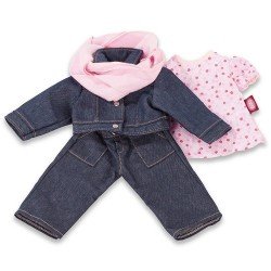 Outfit for Götz doll 45-50 cm - Combo Jeans & Flower