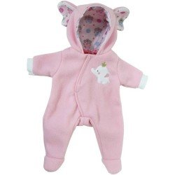 Outfit for Berenguer Boutique doll 35-40 cm - Pink elephant pajamas