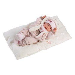 Llorens doll 40 cm - Newborn Nica stars with cushion