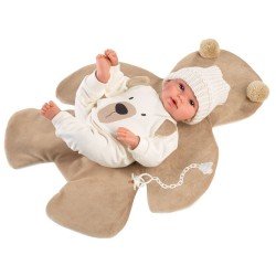 Llorens doll 36 cm - Newborn Crying Brown Bear