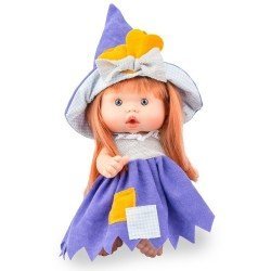 Marina & Pau doll 26 cm - Nenotes Halloween - Little witch