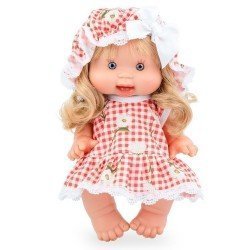 Marina & Pau doll 26 cm - Nenotes Party Edition - Gingham and flowers