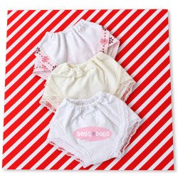 Set of 3 panties for Mariquita Perez 50 cm doll