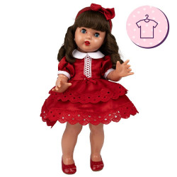 Outfit for Mariquita Pérez doll 50 cm - Red dress 2025