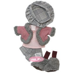 Clothes for Nines d'Onil dolls 30 cm - Pippa - Winter outfit with a beret and boots