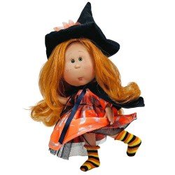 Nines d'Onil doll 23 cm - Little Mia Halloween with wavy red hair (Witch)