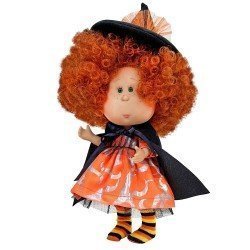 Nines d'Onil doll 23 cm - Little Mia Halloween with curly red hair (Witch)