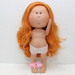 Nines d'Onil doll 30 cm - Mia redhead with wavy hair - Without clothes