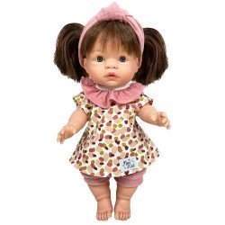 Nines d'Onil doll 37 cm - Joy brunette girl with pigtails
