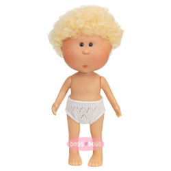 Nines d'Onil doll 23 cm - Little Mio with curly blond hair - Without clothes