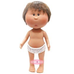 Nines d'Onil doll 23 cm - Little Mio with straight brown hair - Without clothes