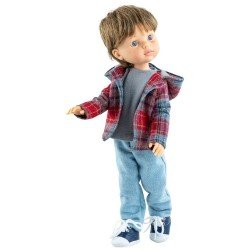 Paola Reina doll 32 cm - Las Amigas Articulated - Miguel with plaid jacket and jeans
