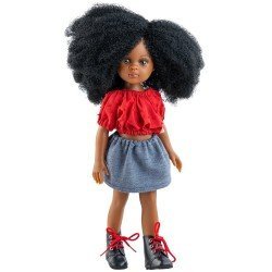 Paola Reina doll 32 cm - Las Amigas - Camila with red-gray outfit