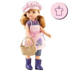 Outfit for Paola Reina doll 32 cm - Las Amigas - Irene - Florist outfit