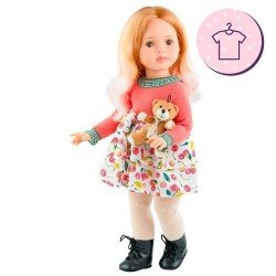 Outfit for Paola Reina doll 60 cm - Las Reinas - Belén cherry dress