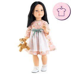 Outfit for Paola Reina doll 60 cm - Las Reinas - Rose - Nature dress