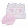 Vêtements 46 cm - Combinaison barboteuse tricotée blanche